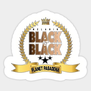 Black is Black Sticker